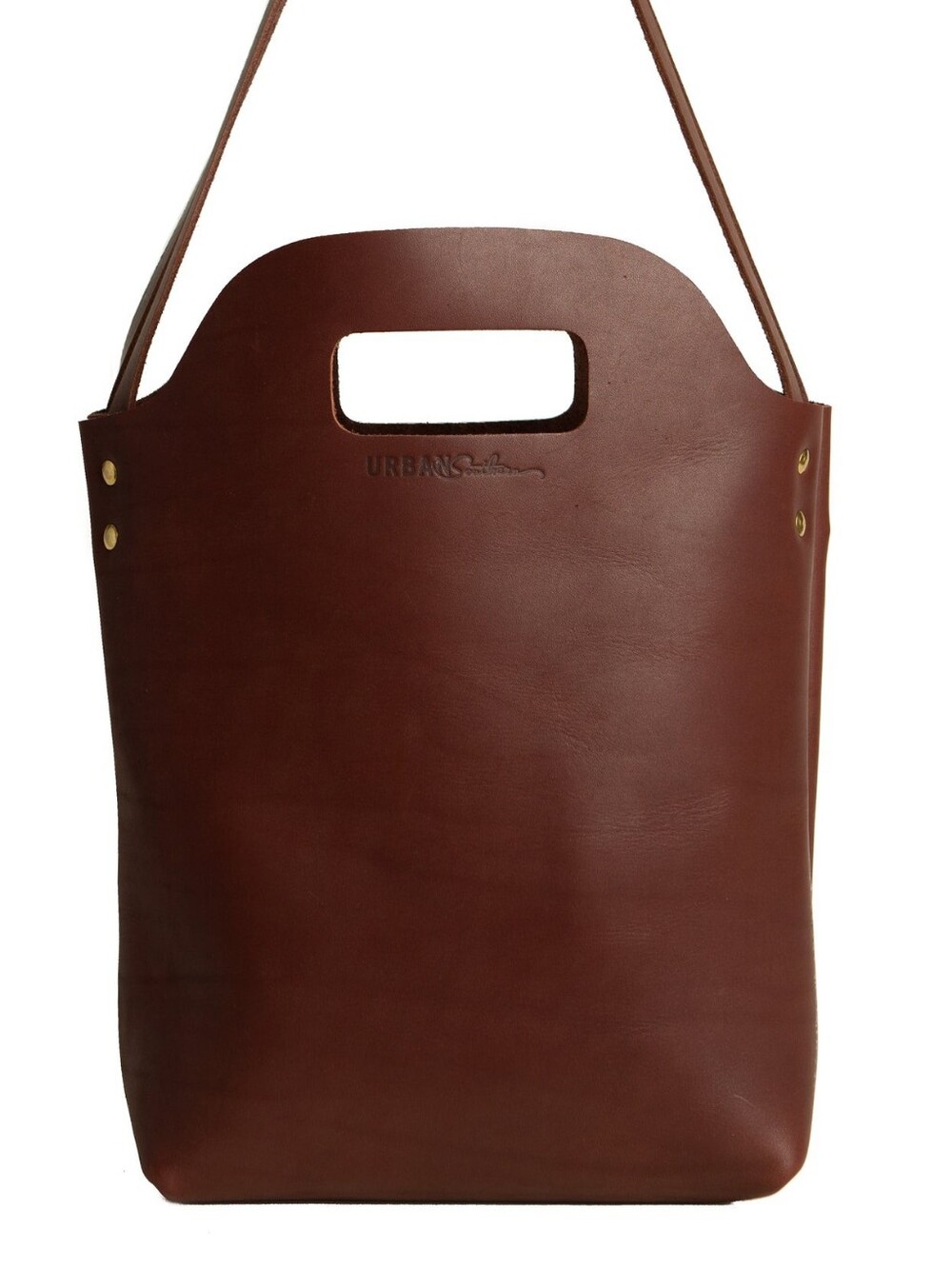 EXCELLENT URBAN SOUTHERN MINI MARKET TOTE BAG - CHESTNUT BROWN